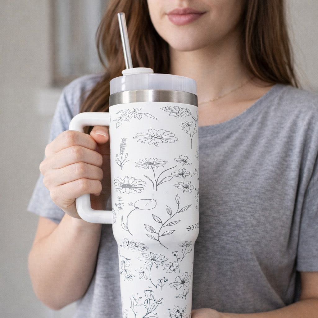 Copo Kepper 1200ml - Floral